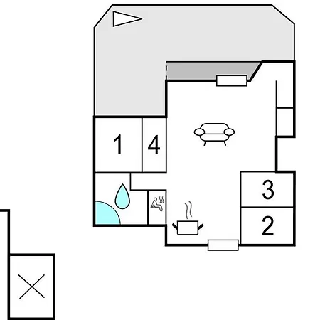 Hébergement de vacances Superbe Maison À Rudkøbing Avec Wifi